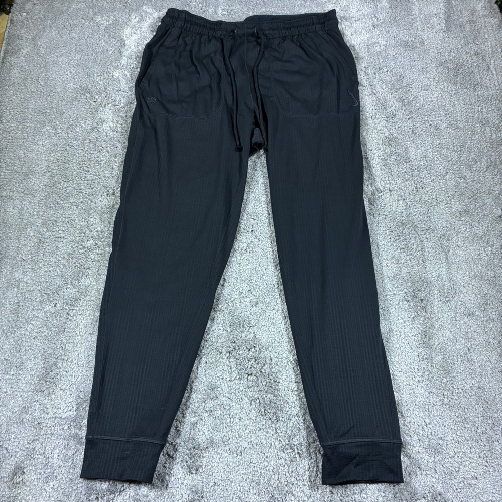 Nike Yoga Dri-FIT Pants Mens Large Black  Tapered Joggers Training FB7782